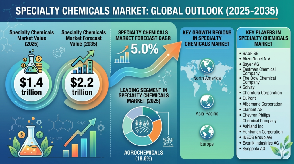 Global Specialty Chemicals Market Forecast 2025–2035: Market Expansion Driven by Industrialization