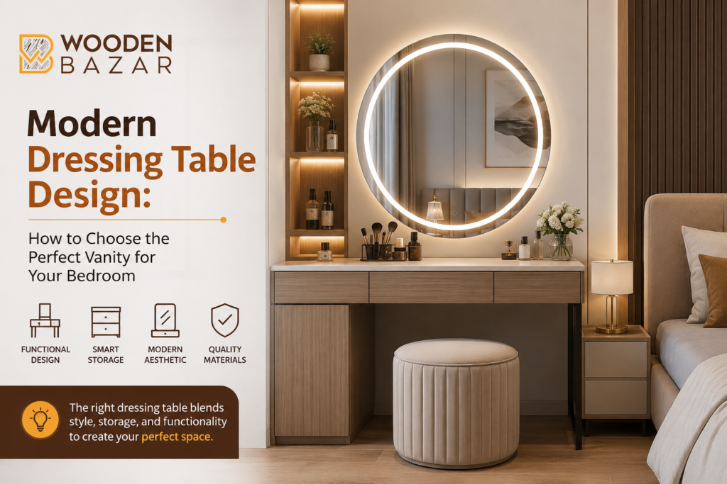 Modern Dressing Table Design: How to Choose the Perfect Vanity for Your Bedroom