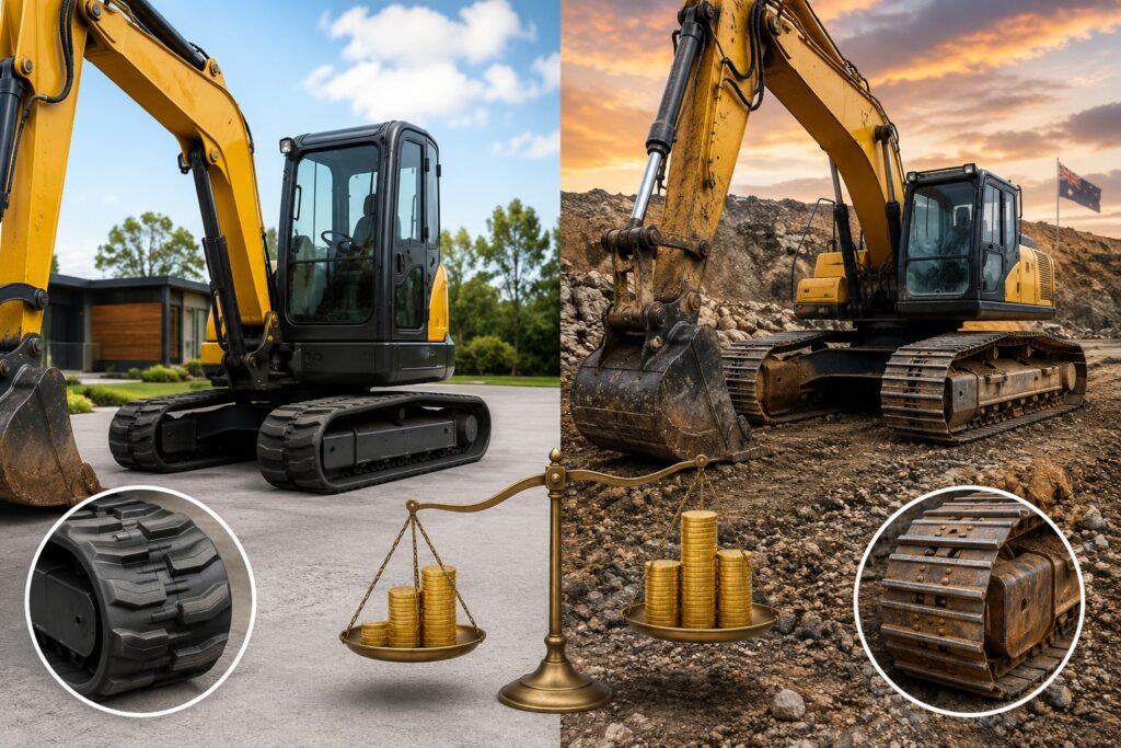 Rubber Tracks vs Steel Tracks: Which One Actually Saves You More Money in Australia?