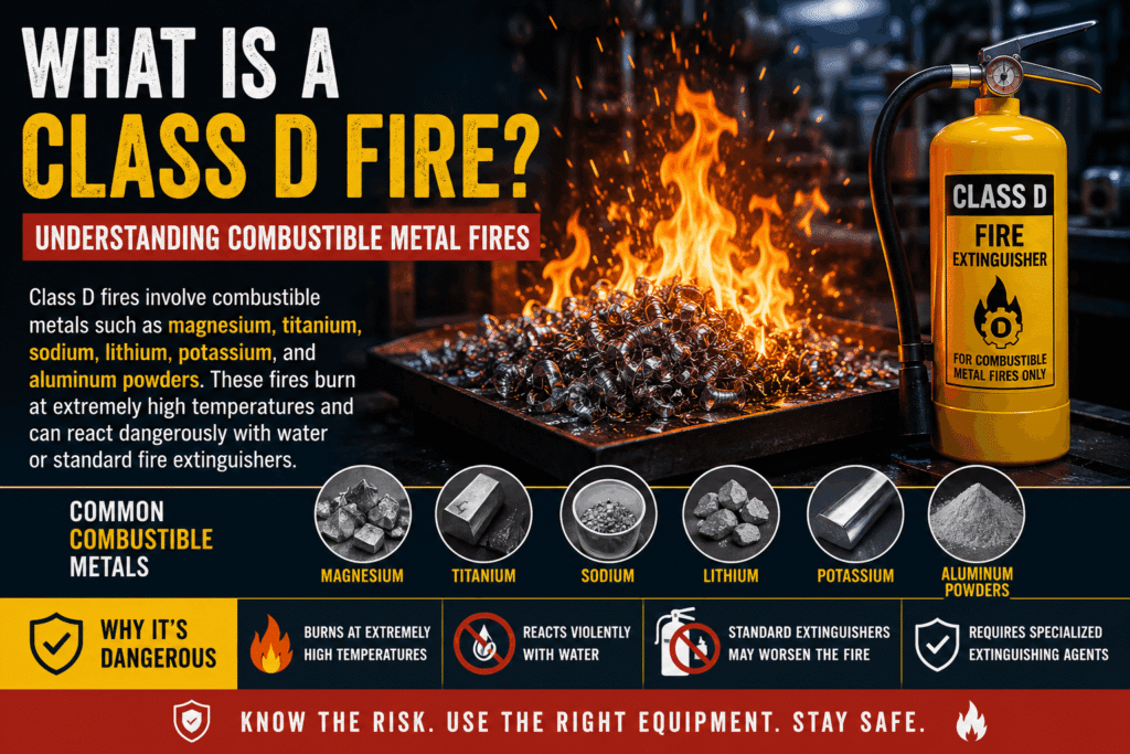 What Is a Class D Fire? Understanding Combustible Metal Fire Hazards