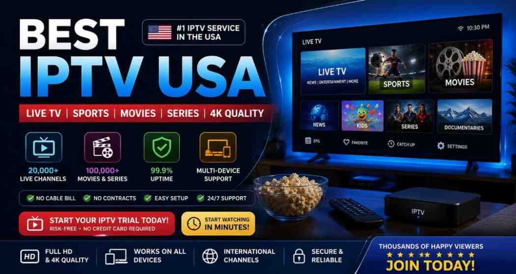 Best IPTV USA Services 2026 | Affordable HD Streaming Guide