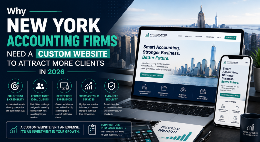 Why New York Accounting Firms Need a Custom Website to Attract More Clients in 2026
