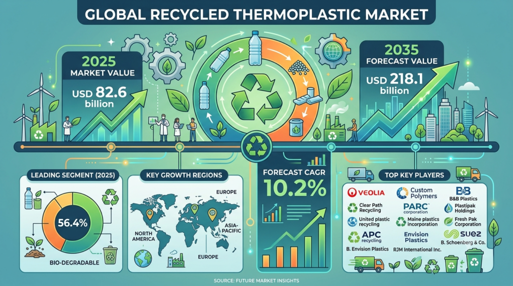 Recycled Thermoplastic Market Forecast 2025–2035: Market Expansion Driven by Sustainability Mandates