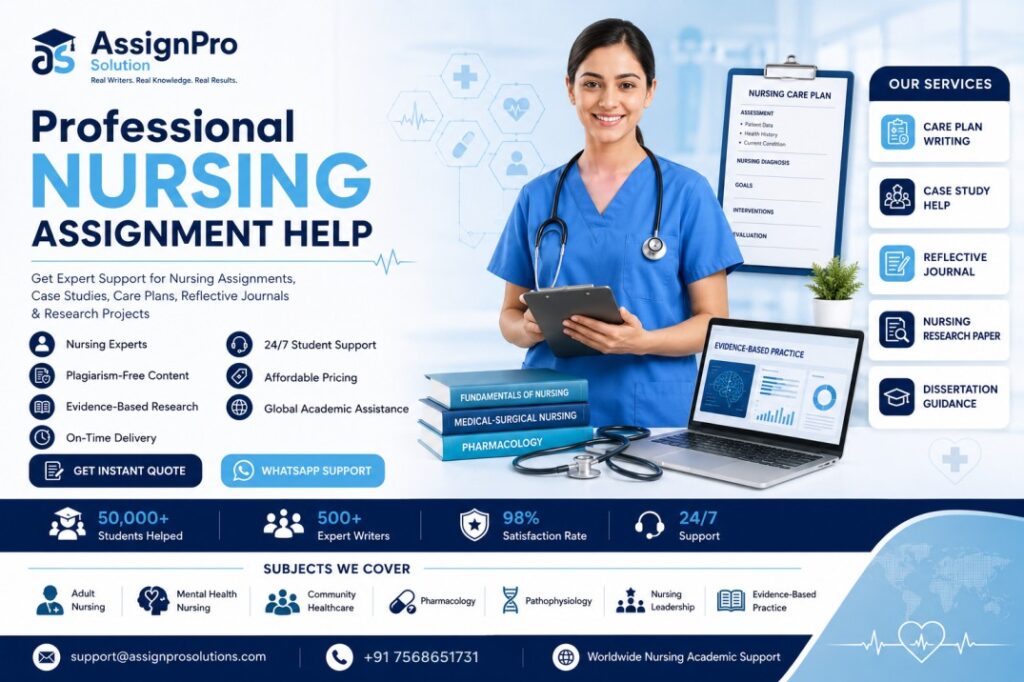 Nursing Assignment Help: A Complete Guide for Nursing Students to Achieve Academic Excellence