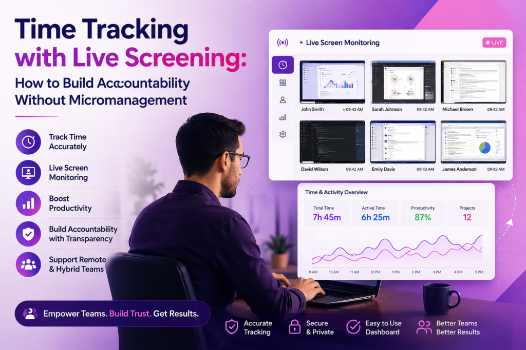 Time Tracking with Live Screening: How to Build Accountability Without Micromanagement