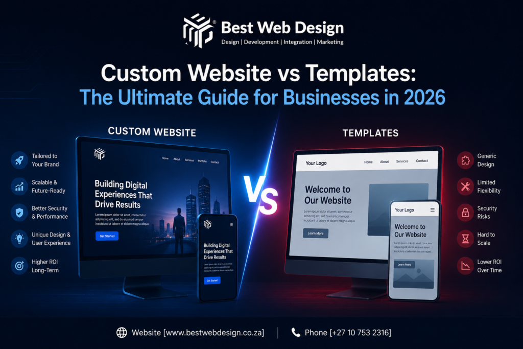 Custom Website vs Templates: The Ultimate Guide for Businesses in 2026