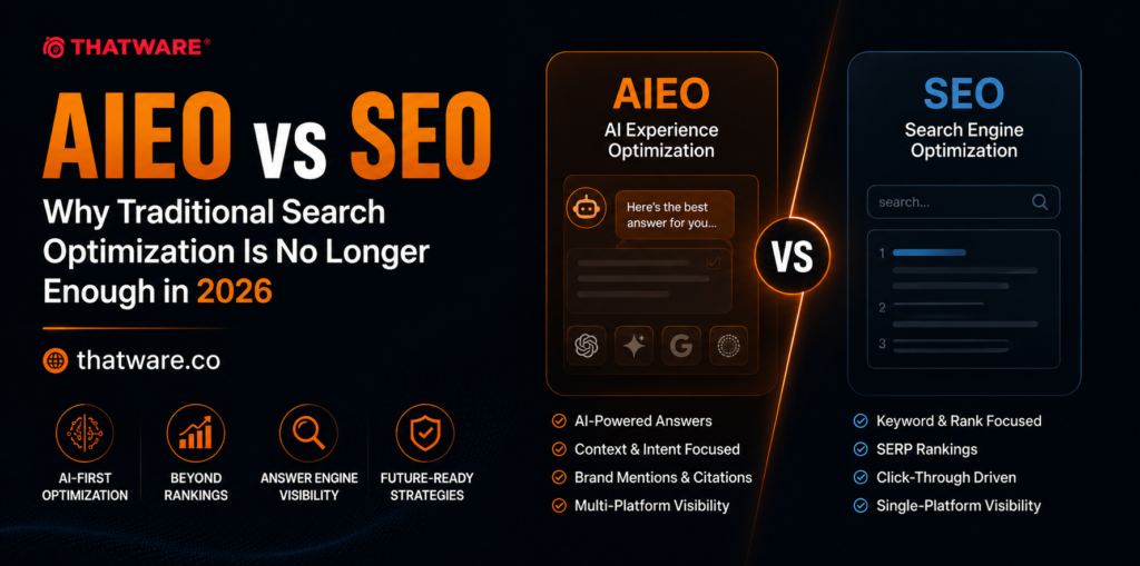 AIEO vs SEO: Why Traditional Search Optimization Falls Short in 2026