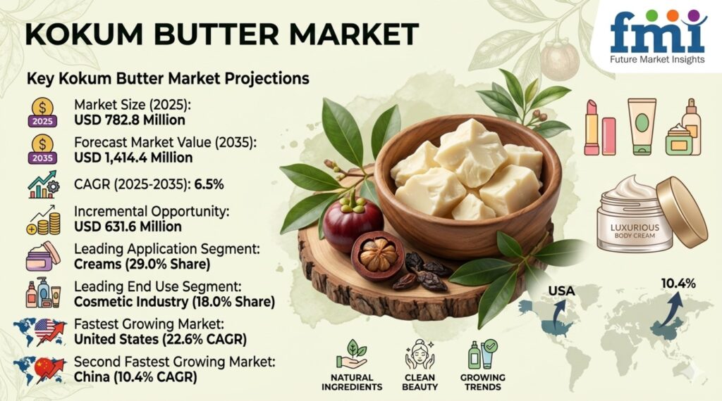 Kokum Butter Market to Reach USD 1,414.4 Million by 2035