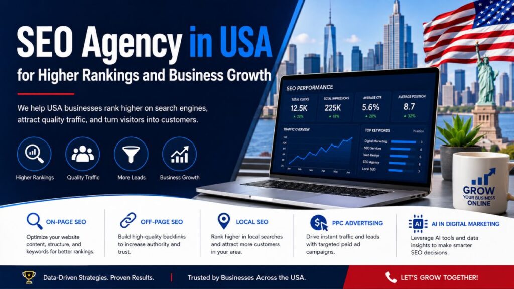 SEO Agency in USA for Higher Rankings and Business Growth