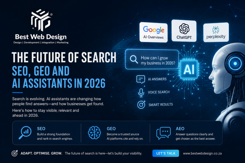The Future of Search in 2026: How SEO, GEO and AI Assistants Are Reshaping Online Visibility