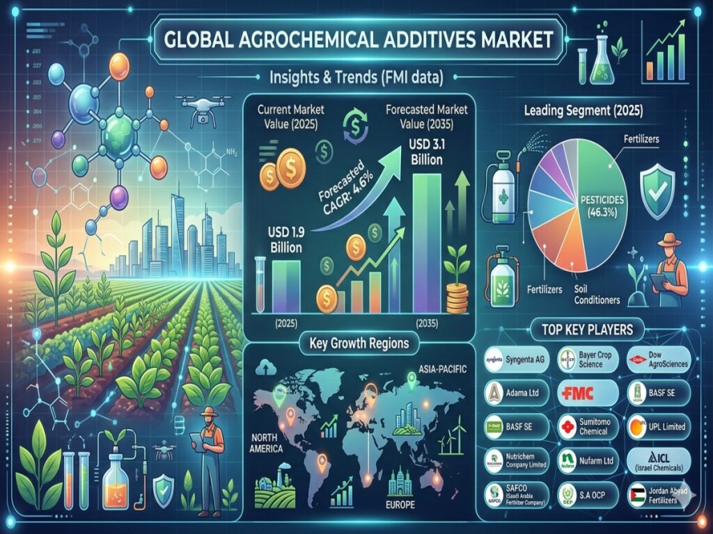 Agrochemical Additives Market Forecast 2026–2036: Market Expansion Driven by Crop Protection Demands