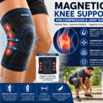 Magnetic Knee Support for Compression and Joint Support