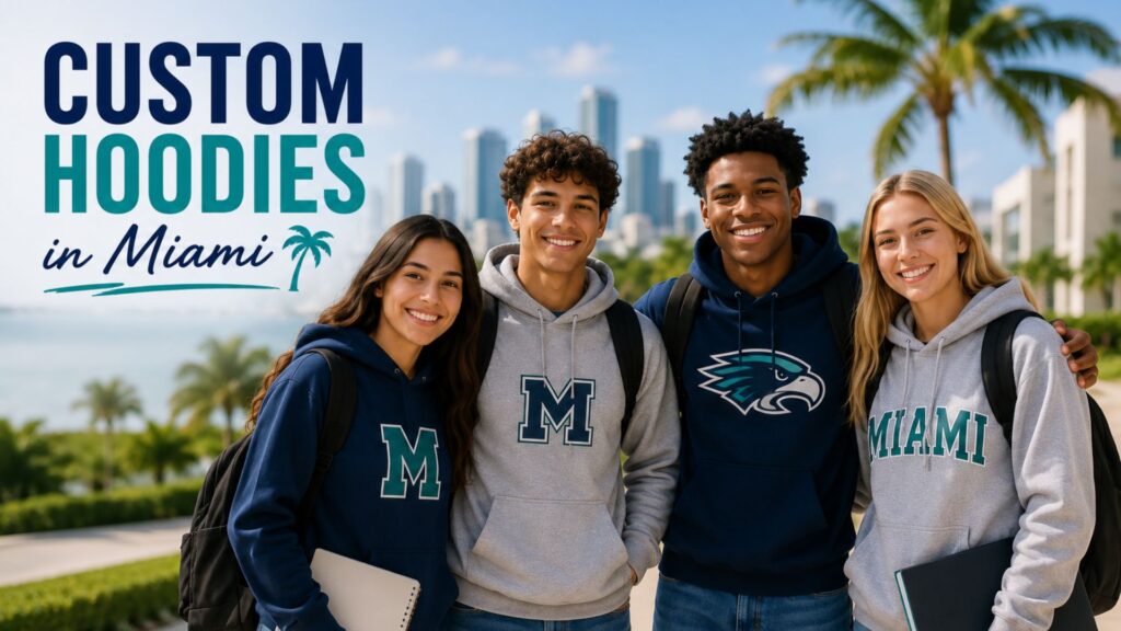 Why Custom Hoodies in Miami Are Popular for Schools and Student Organizations