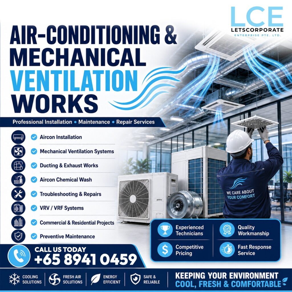 ACMV Services Singapore: Installation, Repair and Maintenance Guide