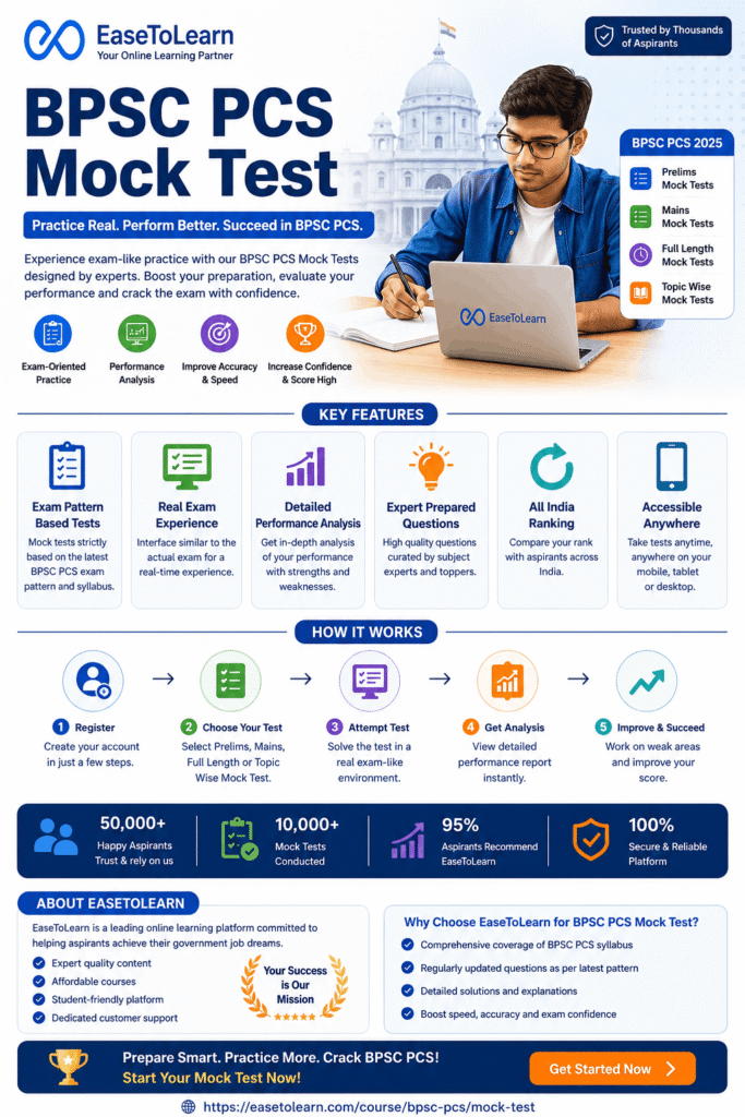 BPSC PCS Mock Test – Your Ultimate Success Partner for BPSC Exam Preparation