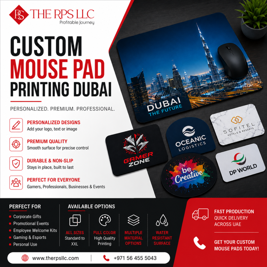 Custom Mouse Pad Printing Dubai – Personalized, Gaming & Corporate Mouse Pads