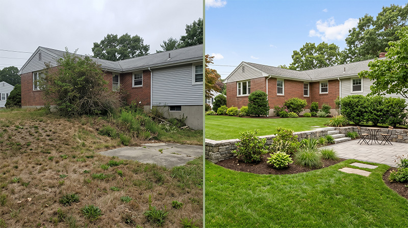 Before-and-After Yard Transformations: How Professional Landscaping Adds Value to Massachusetts Homes