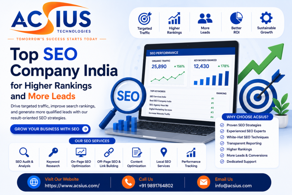 Top SEO Company India for Higher Rankings and More Leads