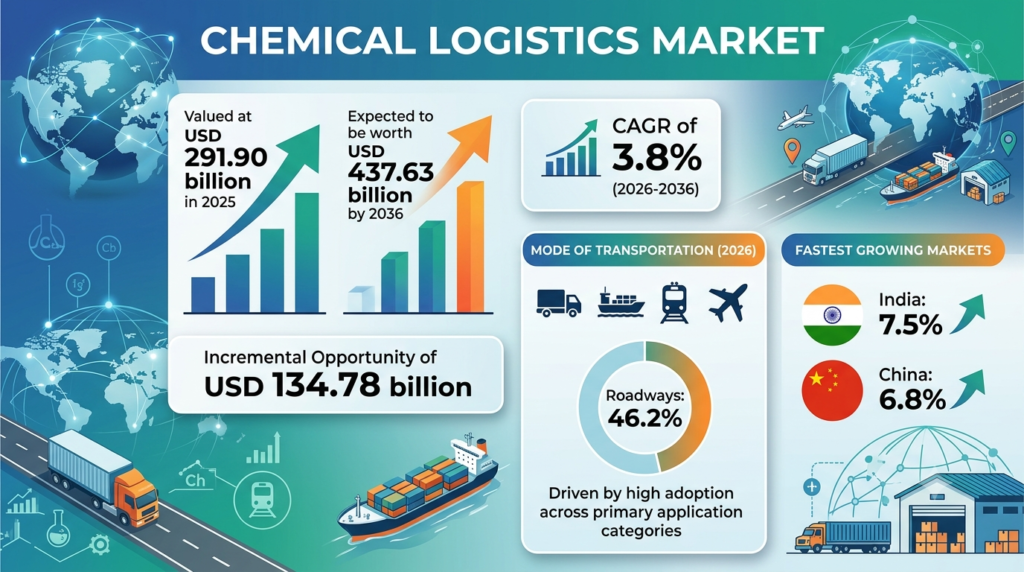 Global Chemical Logistics Market Forecast 2026–2036: Market Expansion Driven by Regulatory Compliance