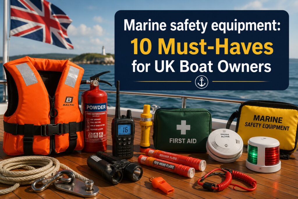 Marine safety equipment: 10 Must-Haves for UK Boat Owners