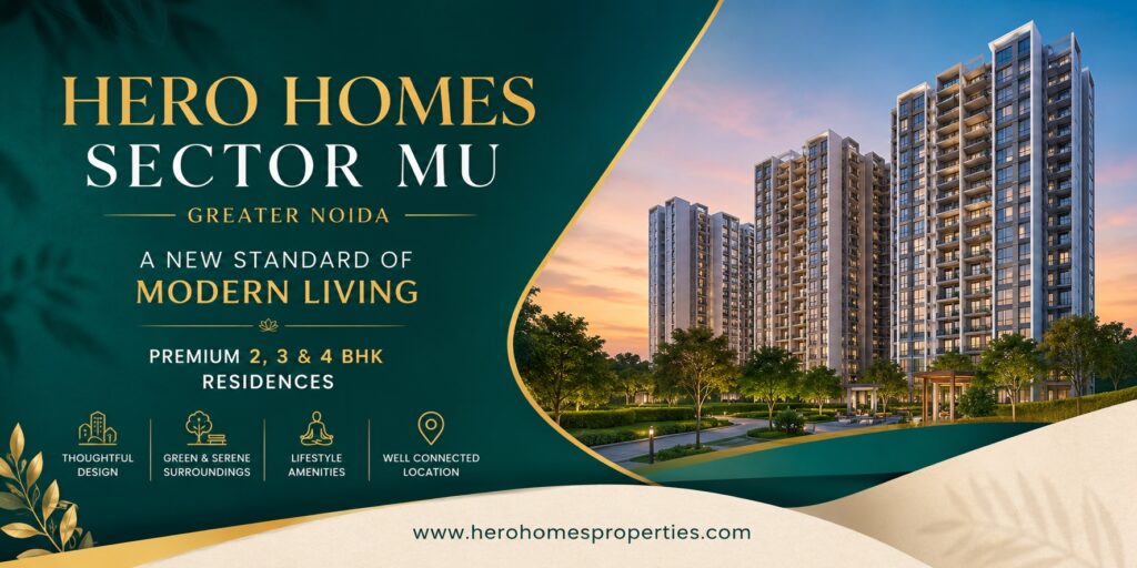 Hero Homes Sector MU Greater Noida – A Premium Residential Destination for Modern Living