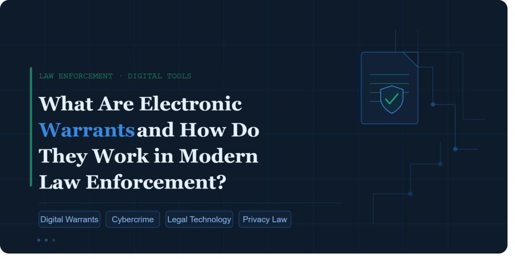 What Are Electronic Warrants and How Do They Work in Modern Law Enforcement?