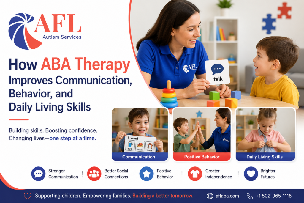 How ABA Therapy Improves Communication, Behavior, and Daily Living Skills