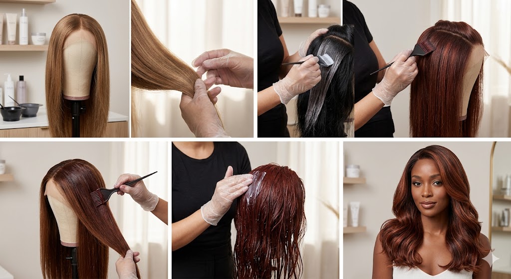How to Properly Bleach and Dye Raw Hair Bundles Without Damage