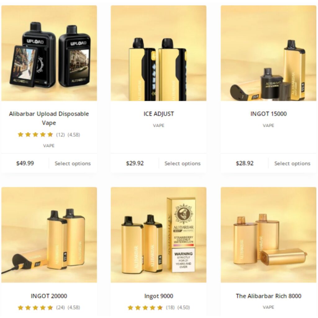 Ali Baba Vape and Vapes Alibabar Providing High Quality Disposable Devices for Adult Users and Collectors