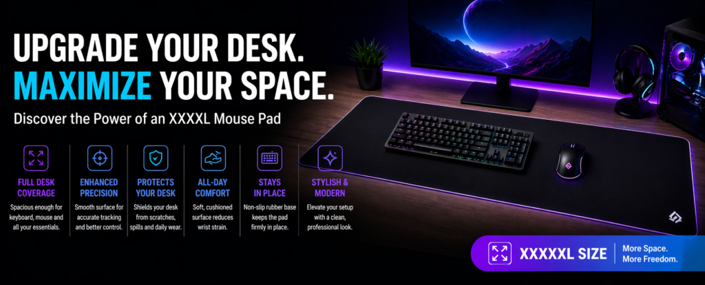 Best XXXXL Size Mouse Pad in India for Gaming and Work