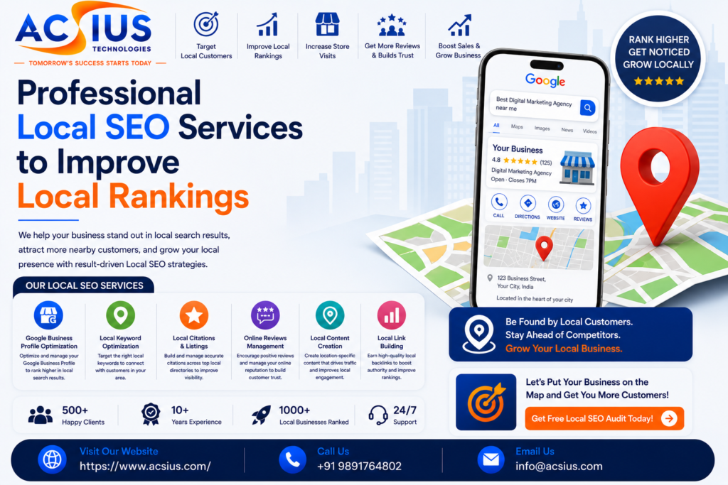Professional Local SEO Services to Improve Local Rankings