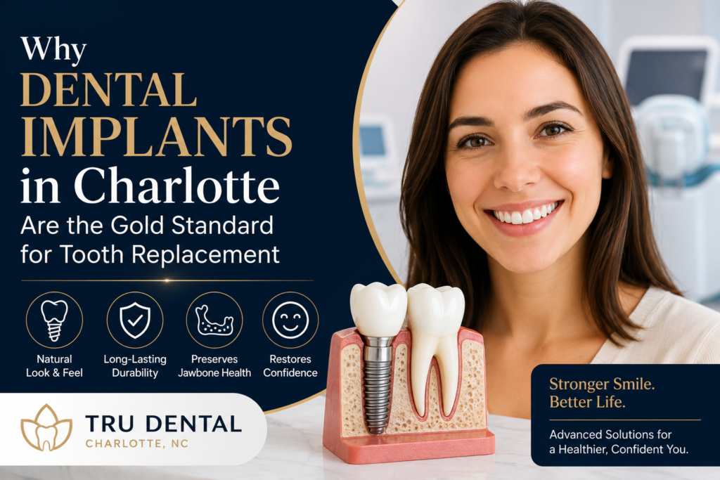Why Dental Implants in Charlotte Are the Gold Standard for Tooth Replacement