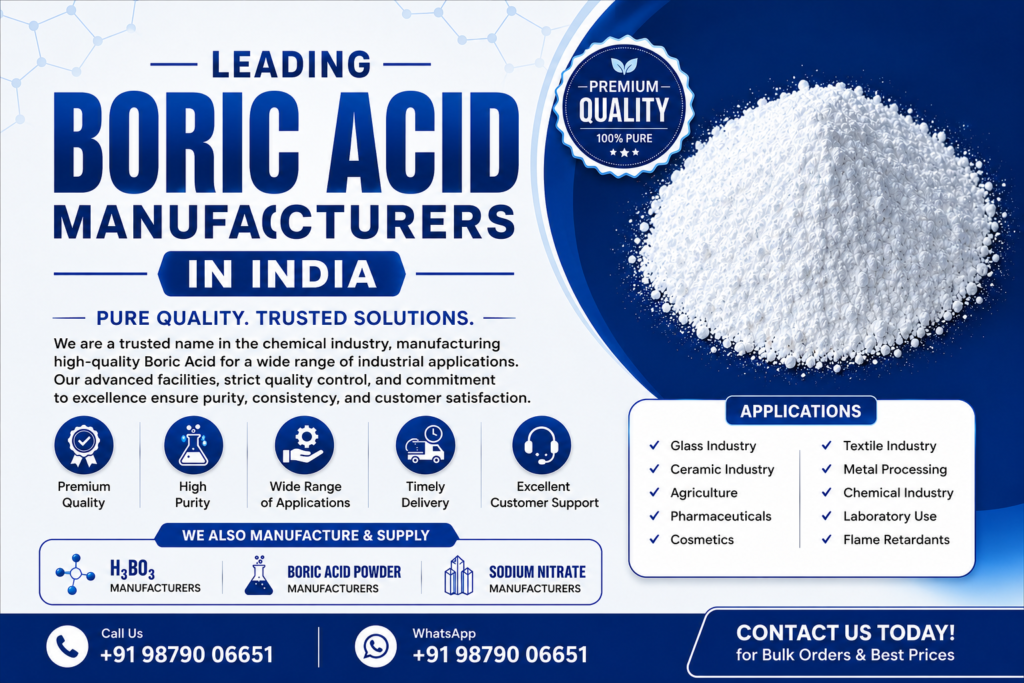 Leading Boric Acid Manufacturers in India – Trusted Quality from Prime Industries