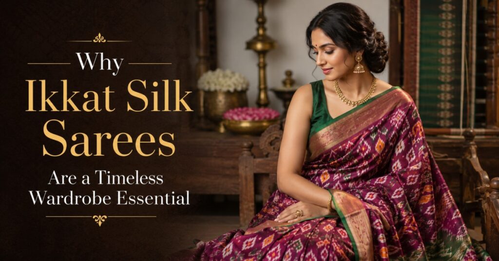 Why Ikkat Silk Sarees Are a Timeless Wardrobe Essential
