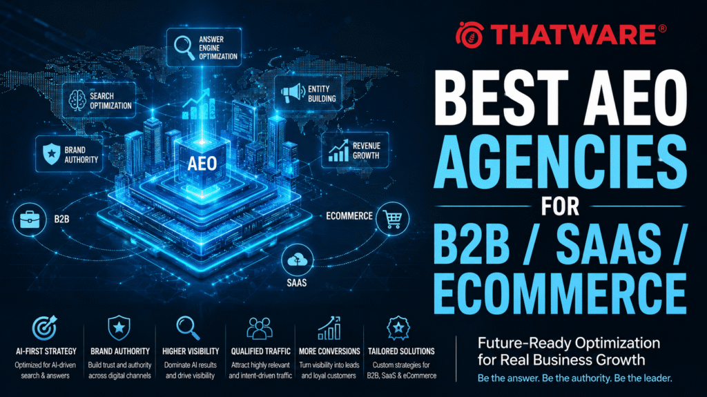 Best AEO Agencies for B2B / SaaS / eCommerce: Advanced Answer Engine Optimization for Modern Brands
