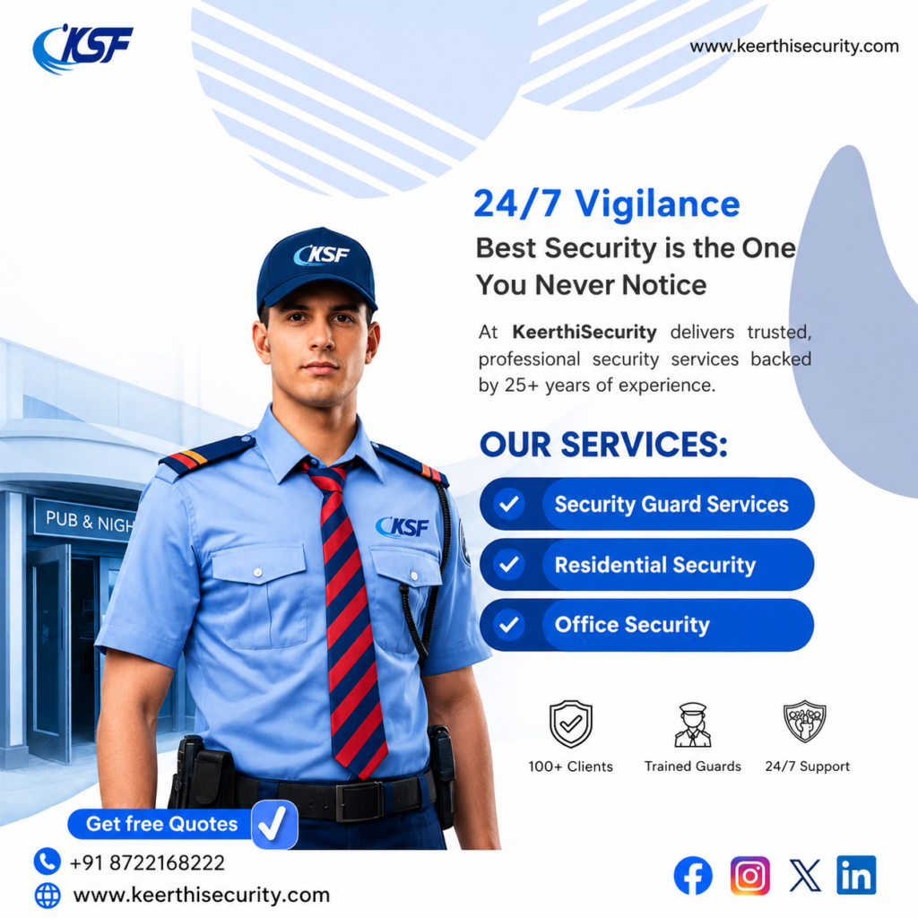 Security Guard Services in Tanisandra – Trusted Protection Backed by 25+ Years of Expertise | Keerthifacility