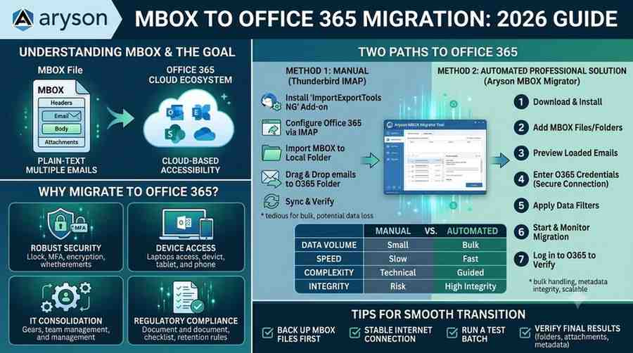Best Methods to Import MBOX to Office 365: 2026 Guide