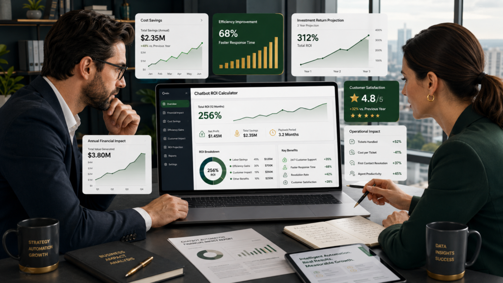 How a Chatbot ROI Calculator Helps Businesses Measure Real AI Value