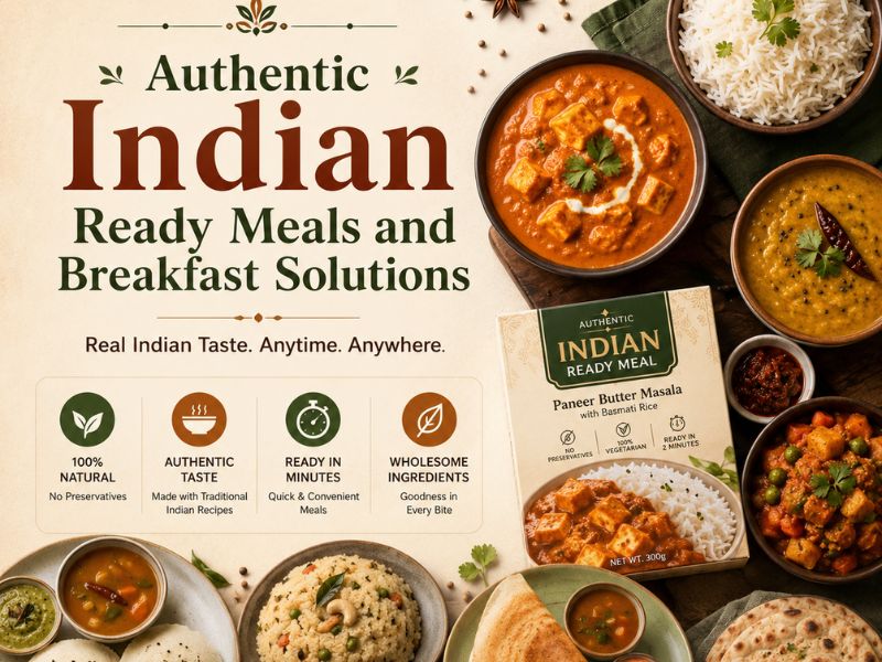 Authentic Indian Ready Meals & Breakfast Solutions | Fresh, Natural & Ready in Minutes