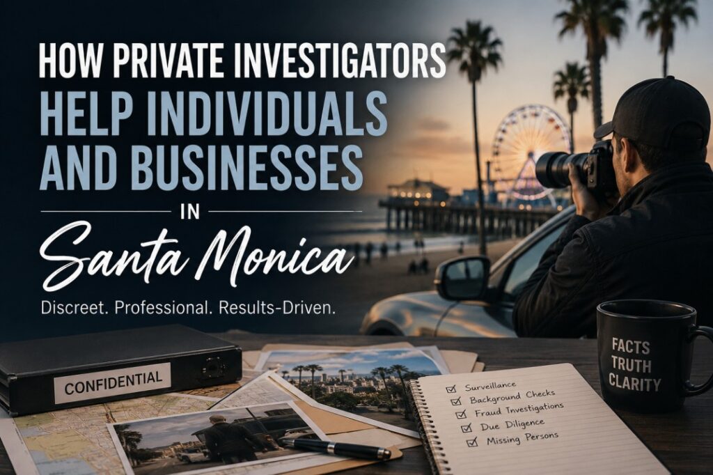 How Private Investigators Help Individuals and Businesses in Santa Monica