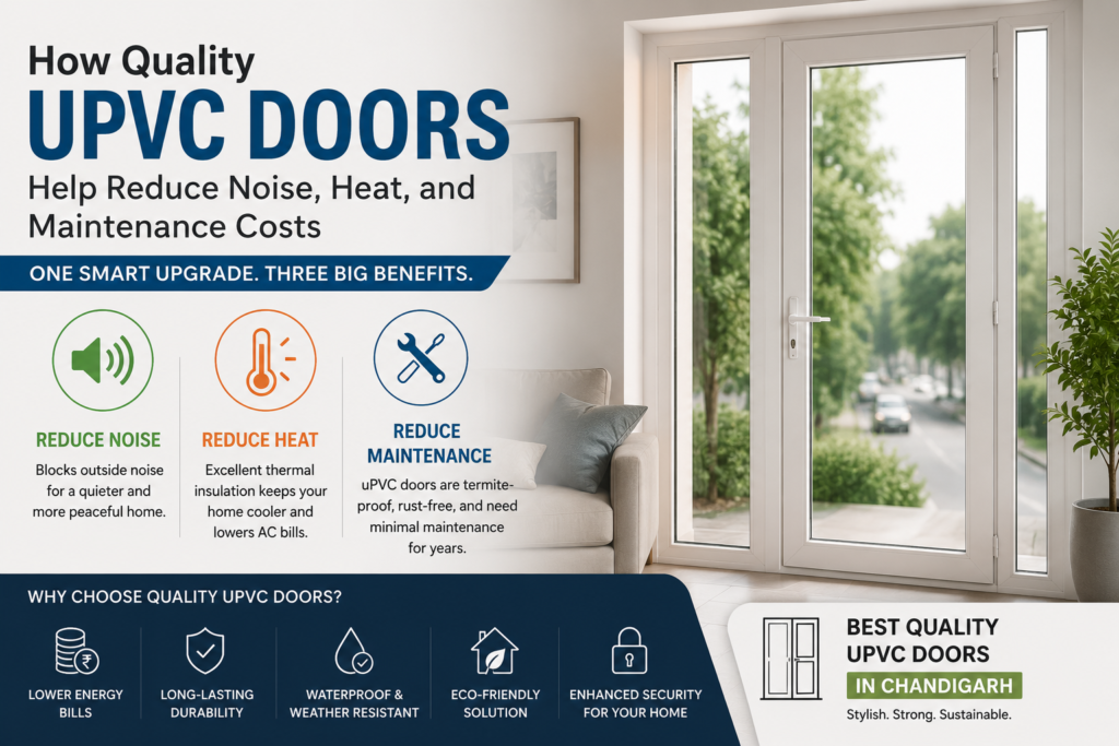 How Quality UPVC Doors Help Reduce Noise, Heat, and Maintenance Costs