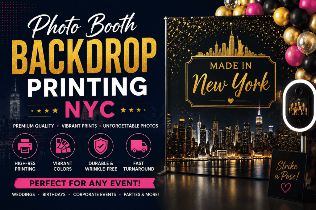Photo Booth Backdrop Printing NYC