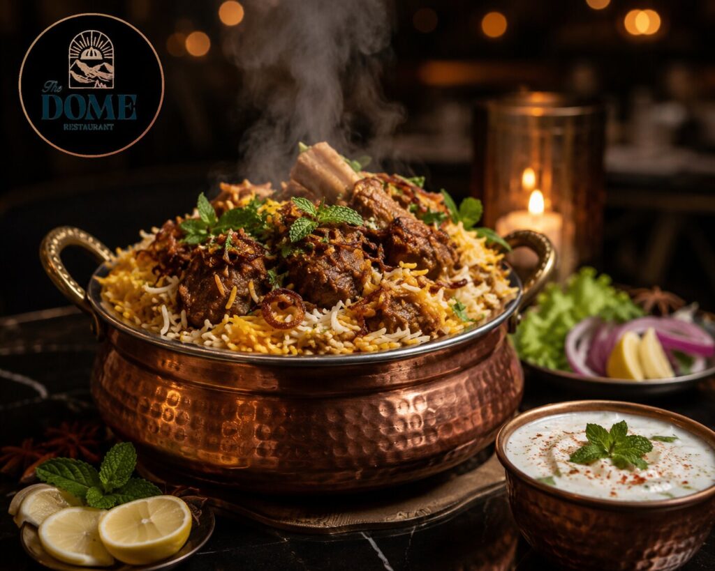 Best Mutton Biryani at The Dome Restaurant in Islamabad