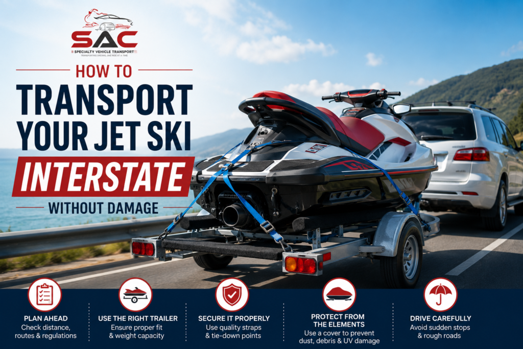 How to Transport Your Jet Ski Interstate Without Damage | Sac Transport