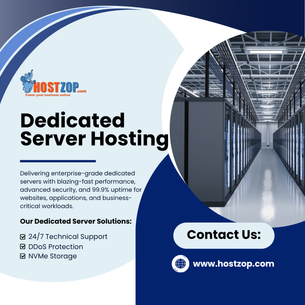 Reliable Dedicated Server Hosting In India For High-Traffic Websites And Online Platforms.
