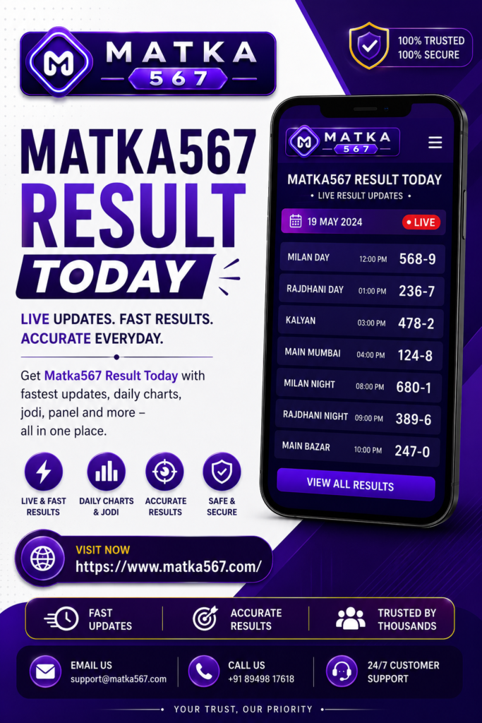 Live Matka Result App: A Complete Guide to Daily Matka Result App & Matka567 Satta Matka