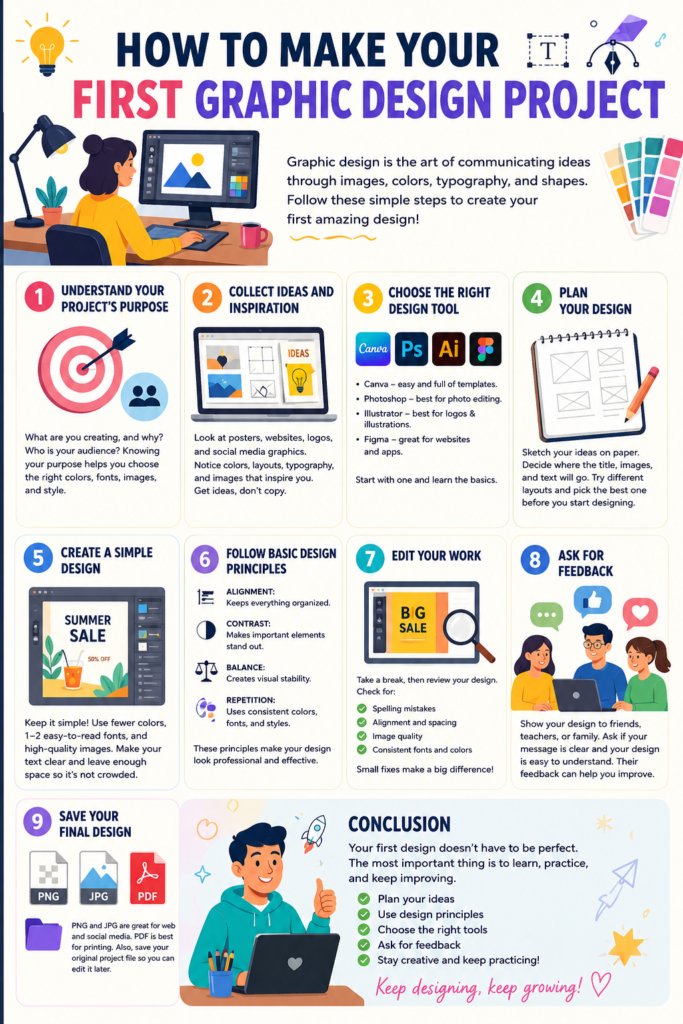How to Make Your First Graphic Design Project