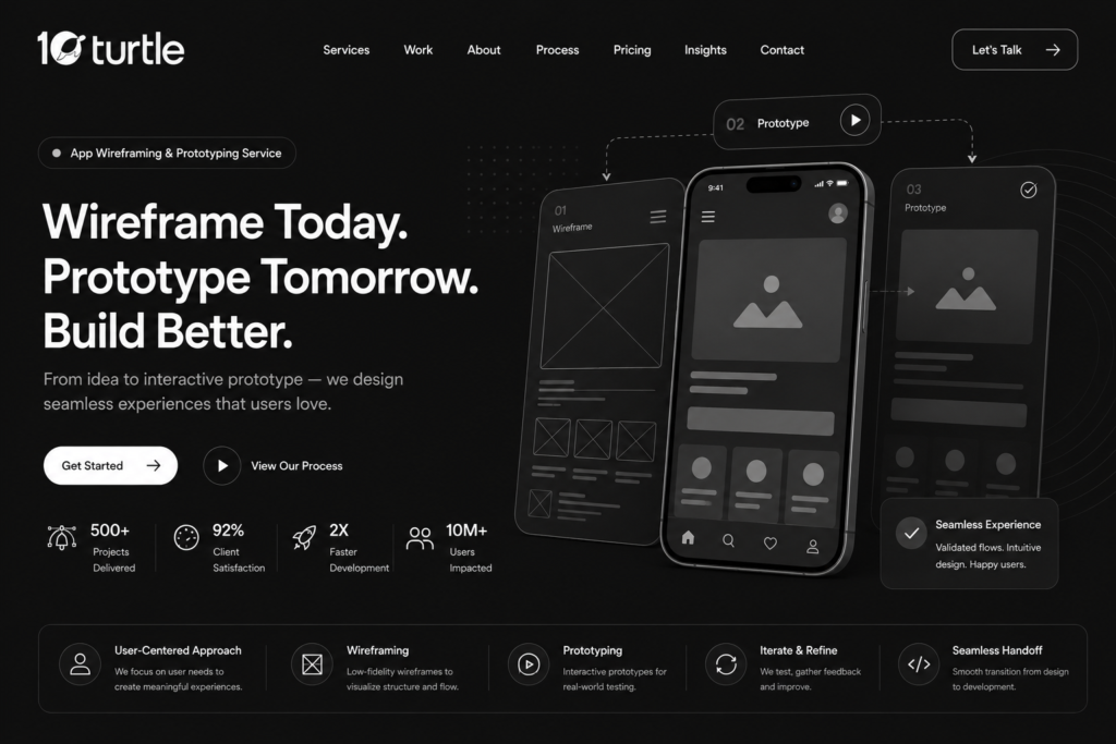 App Wireframing & Prototyping Service for Seamless Design