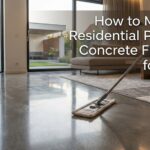 How to Maintain Residential Polished Concrete Flooring for Years