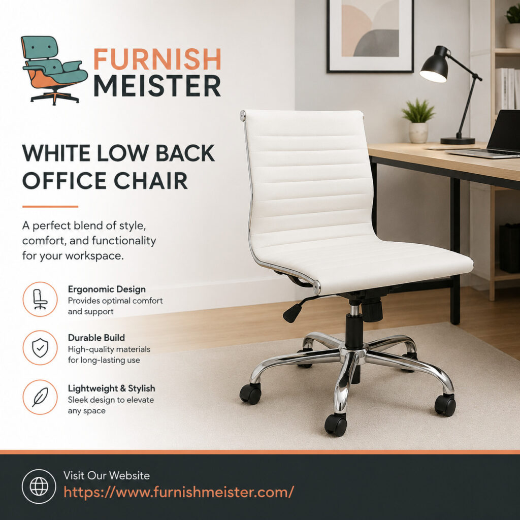 Why a White Low Back Office Chair Is the Perfect Blend of Style and Comfort